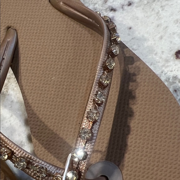 Shade & Shore Tan Sandals with Beaded Straps - Picture 2 of 2